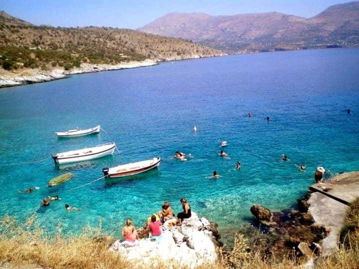 Villa Lagkadaki Sea View Argilia Exteriör bild